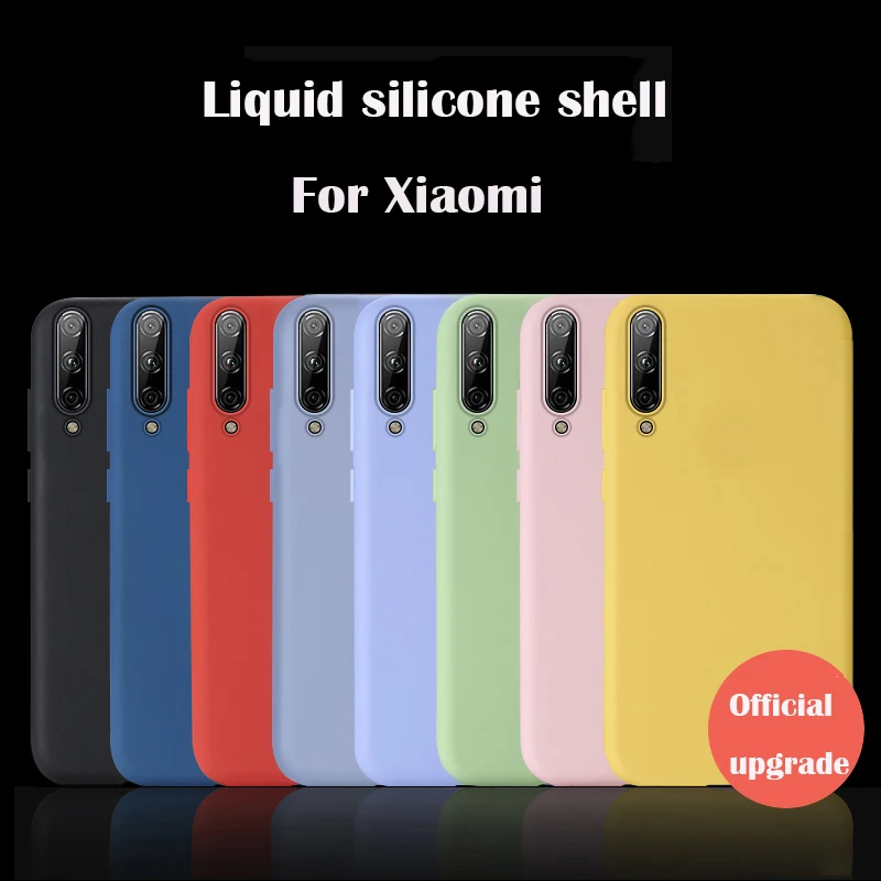 Однотонный силиконовый чехол для Xiaomi Redmi Note 7 6 Pro Xiao mi x2 S 8 A2 Lite 6X 5X 9 SE 9t K20 | Мобильные