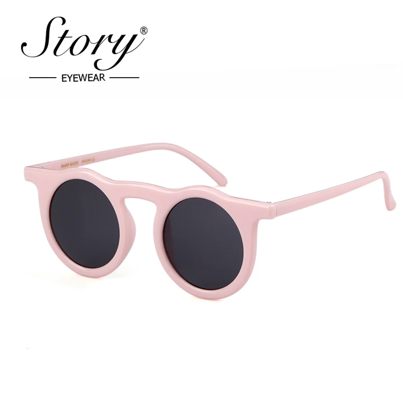 Винтажные Ретро красные маленькие круглые солнцезащитные очки брендовая