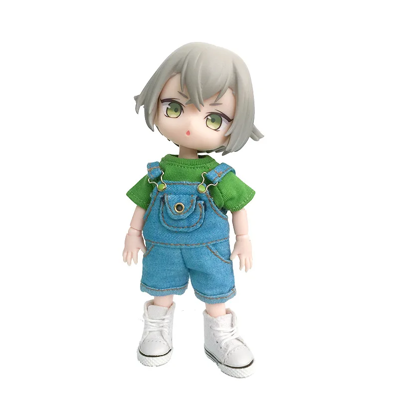 Одежда Obitsu 11 ob11 Молли ГСК для кукол 1/12bjd Однотонная футболка с коротким рукавом
