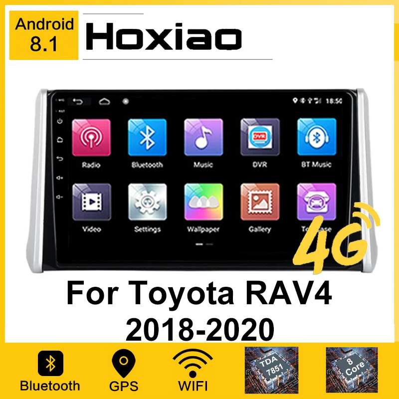 Автомобильный GPS навигатор на Android для Toyota RAV4 2018 2019 RAV 4 2 ГБ + 32 AM RDS WIFI BT 8 Core карта