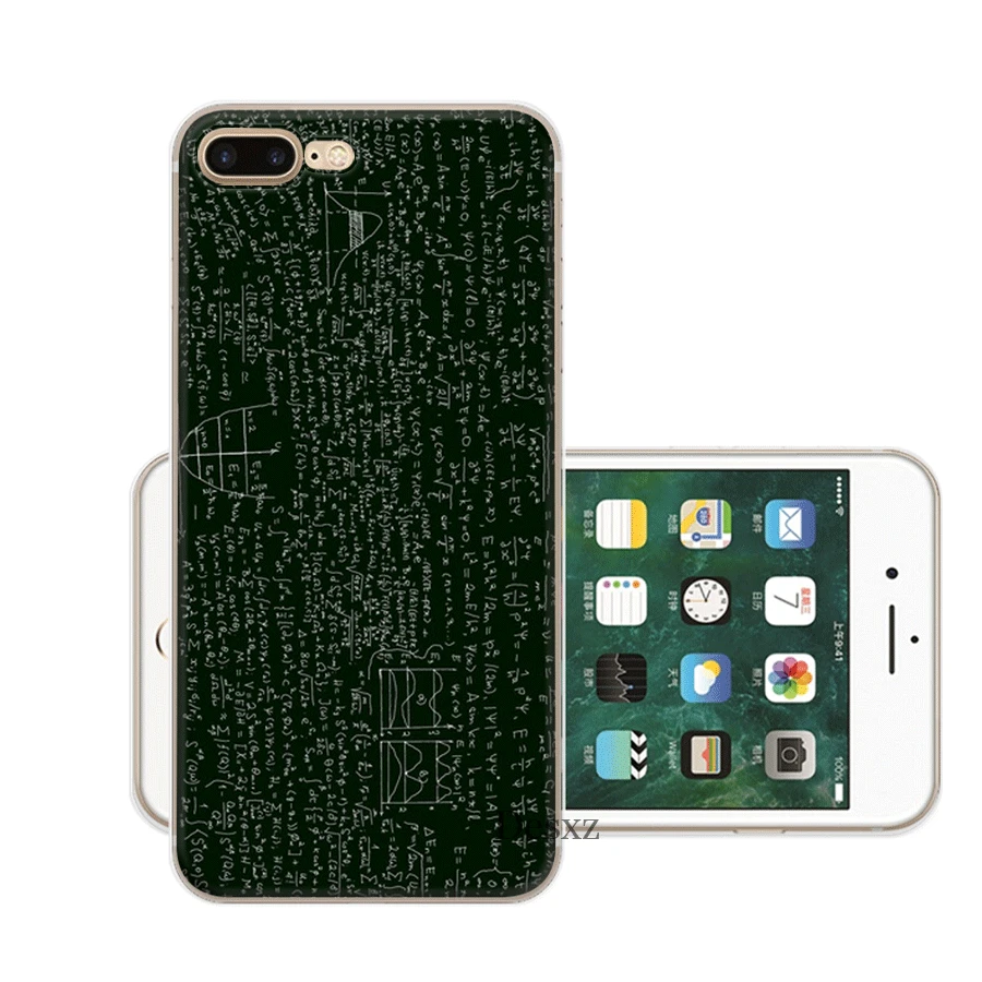 Мобильный чехол для телефона tpu iPhone 11 Pro X XS Max XR 6 6S 7 8 Plus 5 5S SE математические