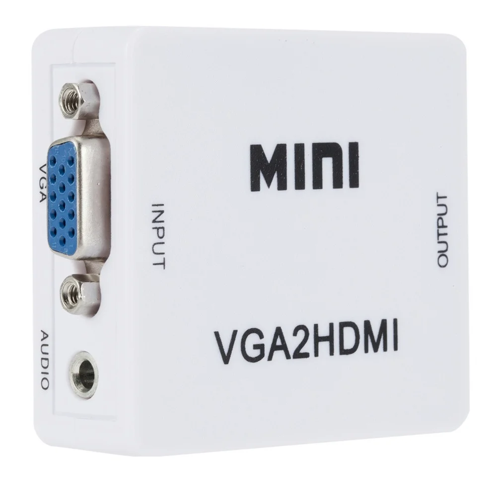 Фото TQQLSS портативный мини-преобразователь VGA-HDMI-совместимый VGA2HDMI видео бокс аудио TQQLSS портативный мини-преобразователь VGA-HDMI-совместимый VGA2HDMI видео бокс аудио