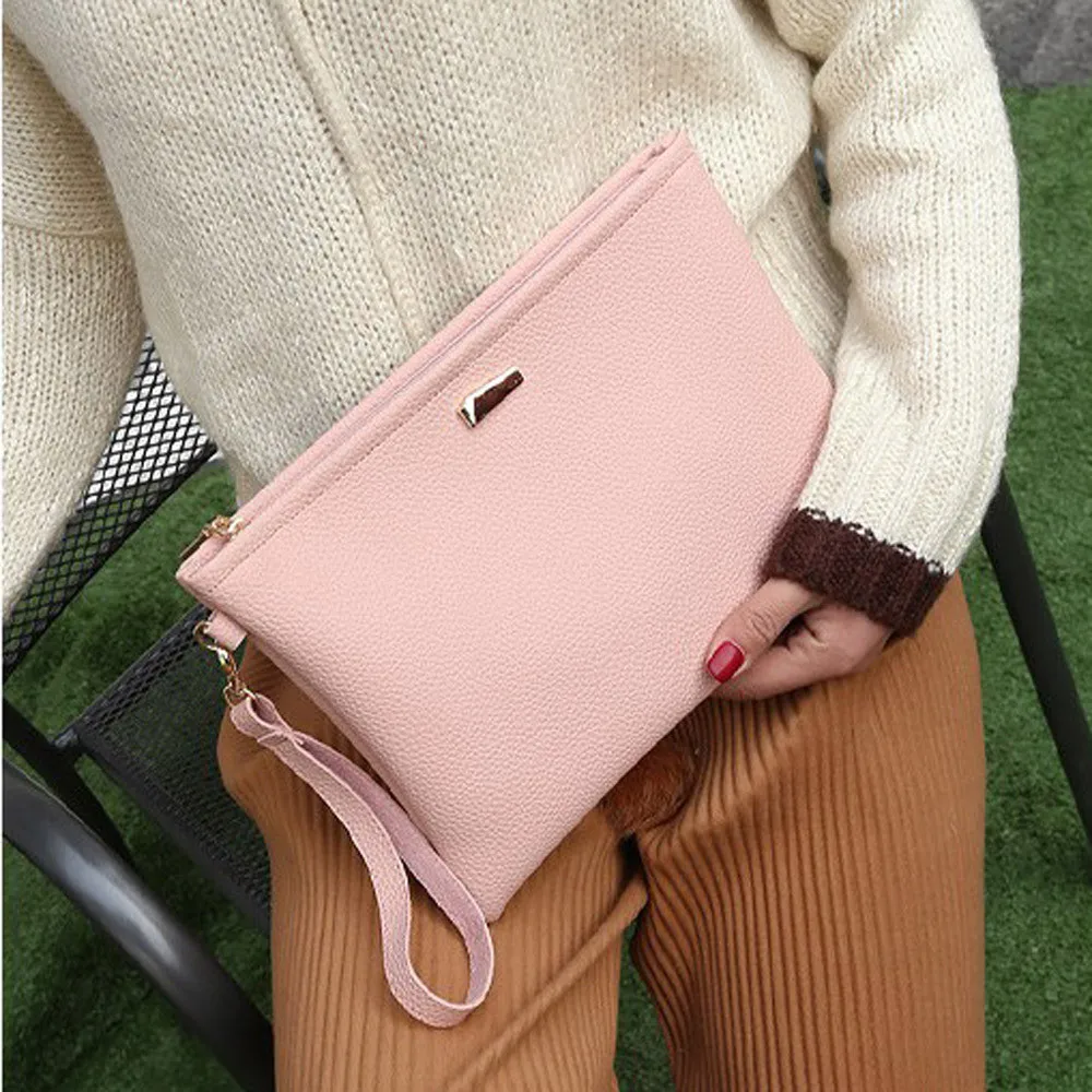 Новинка 2019 женская сумка через плечо сумка-клатч черная кожаная Большая