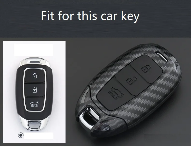 Углеродное волокно силиконовый чехол для ключей от машины ключ крышка Hyundai i30 Ix35