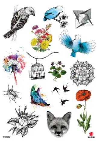 Temporary Tatoo Fake Tattoo Sticker Wings Back Arm Tattoos Stickers Tatouage Waterproof Flash Tatto For Men Women Girl - Цвет: Светло-зеленый