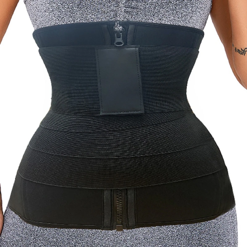 

Abdominal Trimmer Corset Fat Burning Sport Belly Control Shapewear Long Torso Sweat Waist Trainer Support Belt Around Tummy Wrap