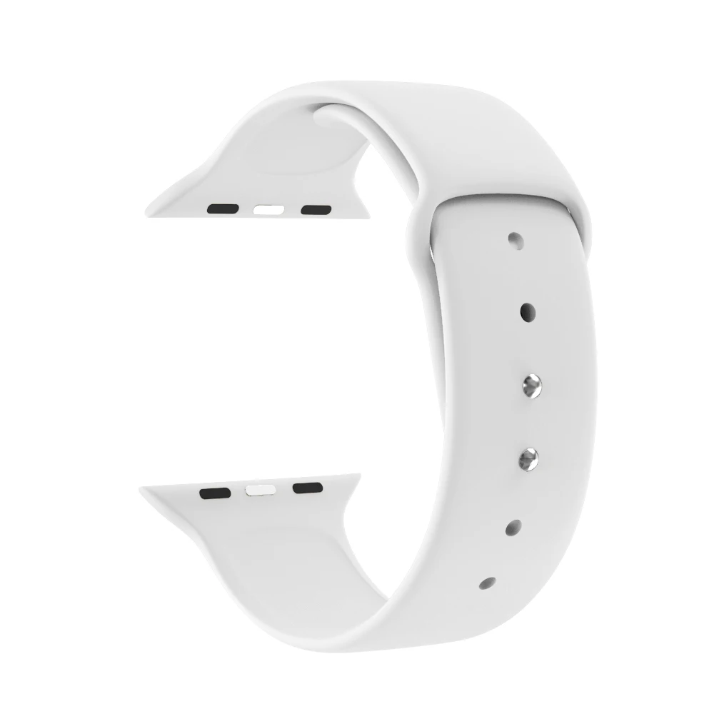 Ремешок для Apple Watch 38 мм 42 мм iWatch 4 ремешок 40 мм 44 мм спортивный силиконовый ремень браслет Apple ремешок для часов серии 5 4 3 2 аксессуары