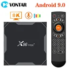 ТВ-приставка VONTAR X96 max plus Android 9.0 четырехъядерный процессор Amlogic S905X3 4 ГБ 32 ГБ 64 Гб Wifi 4K X96Max X3 Медиаплеер smart set top Box
