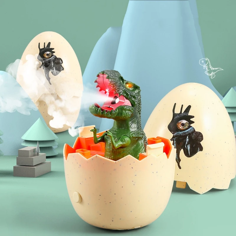 

Activity Toys Smart Dinosaur Toy for Boys Girls Education Toy Touch Sensing Hatch Toy with Sound & Light Easter-Egg Gift