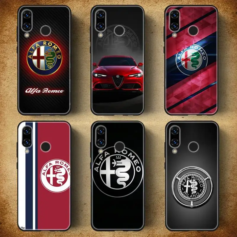 

Italy Alfa Car DIY Phone Case For Huawei P20 30 40 Pro Mate 20 30 40 Pro Honor 10 V9 10