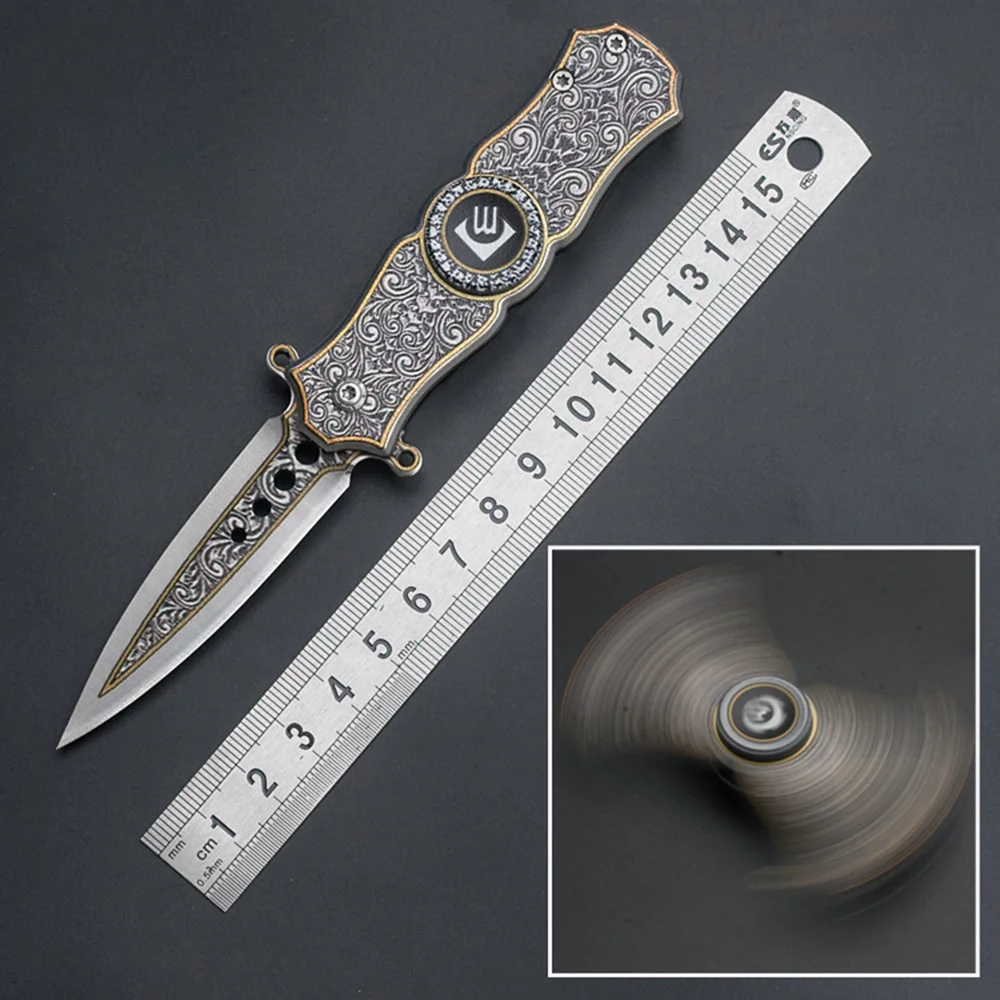 

3D Printing Decorative Pattern Mini Folding Outdoor Tool Survival Foldable Pocket Sharp Tool for Outdoor Camping Hiking Hunting
