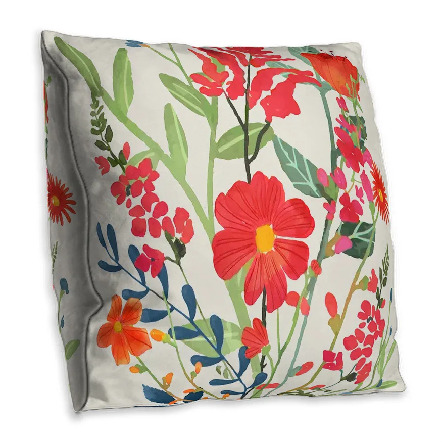 Наволочка с цветочными узорами фрукты собак тропический подушки для растений