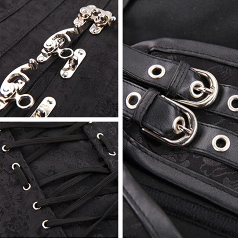 Корсетные корсет бюстье в стиле стимпанк готический Для женщин выдалбливают