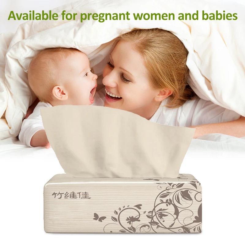 220 листов родной бамбуковой целлюлозы насосная бумага мягкая Бытовая Чистящая