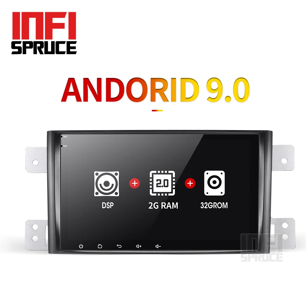 Android 9 0 автомобильный dvd для suzuki grand vitara 2006 2011 мультимедийный Радио Стерео gps с