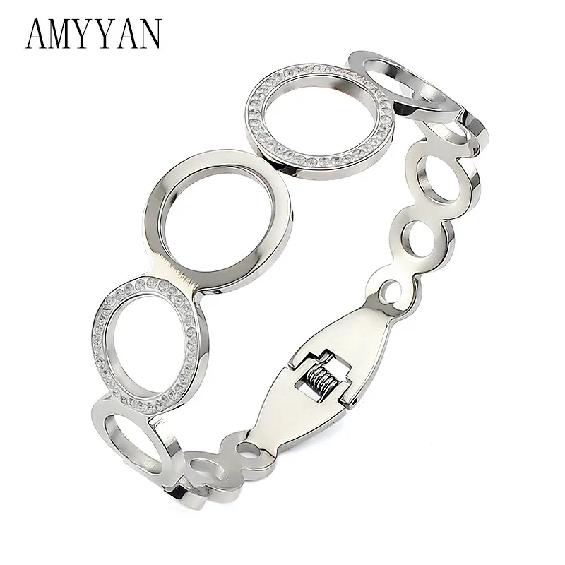 

Женский браслет серебряного цвета в стиле панк, простой геометрический браслет из металла