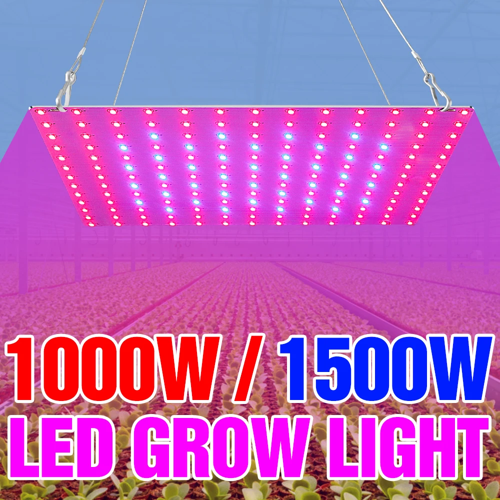 

Phytolampy LED Grow Lights Bulb Full Spectrum 220V Plants Seeds Lamp Hydroponics Bombilla LED Panel 110V Growth Tent 1000W 1500W