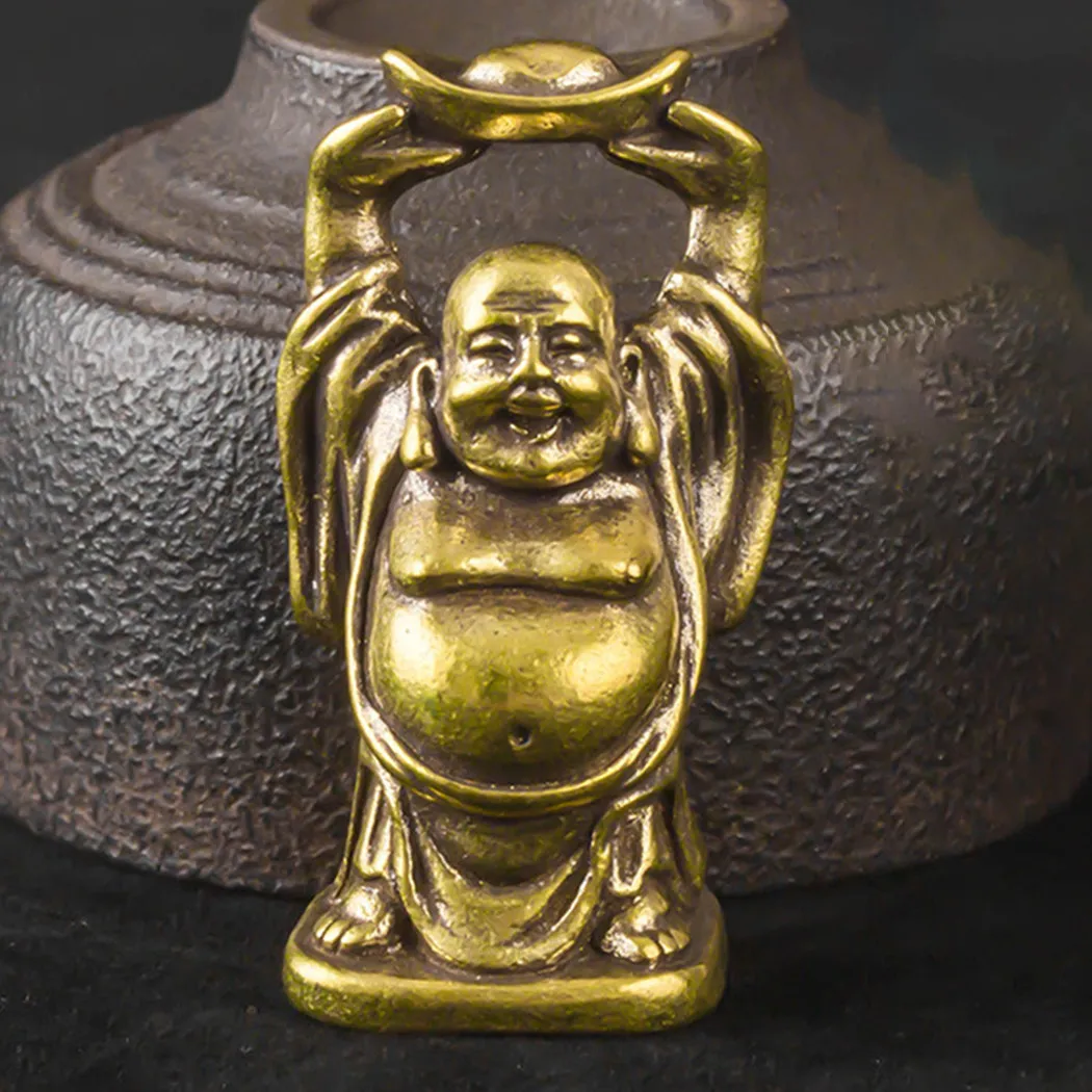 

Mini Size Brass Ornaments Statue Unique Vintage Buddha Decoration Desk