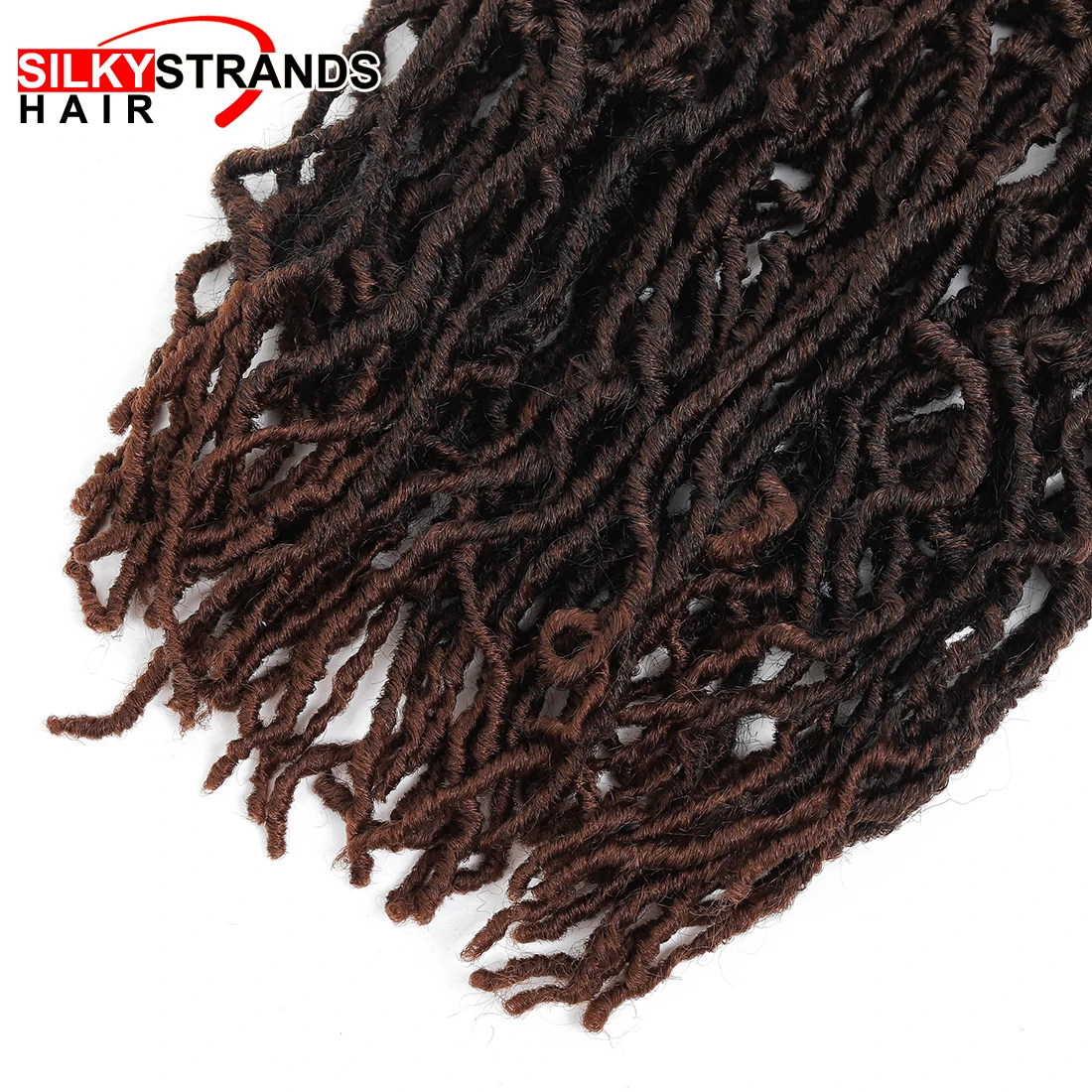 Мягкие Dread Bobbi Boss Nu Locs крючком волосы 18 дюймов 20 прядей/упаковка Омбре Faux Locs синтетические косички для наращивания волос
