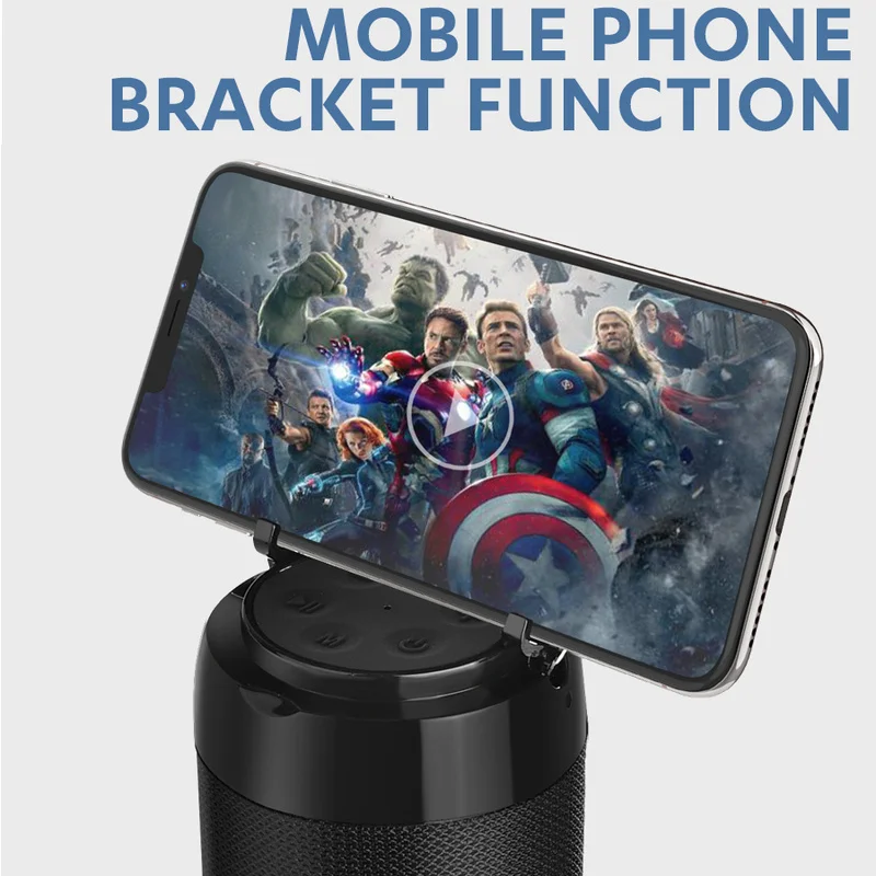 Колонка портативная Bluetooth мини колонка с fm радио водонепроницаемый сабвуфер