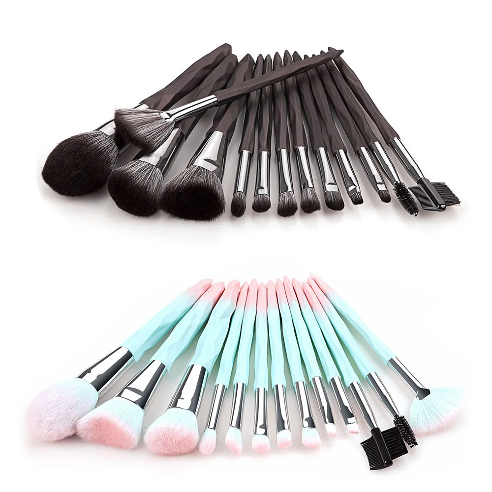 

13PCS Blue Makeup Brushes Set Face Eye Lip Eyeshadow Eyebrow Comb Eyelash Spoolies Foundation Powder Brush Cosmetic Tools Set