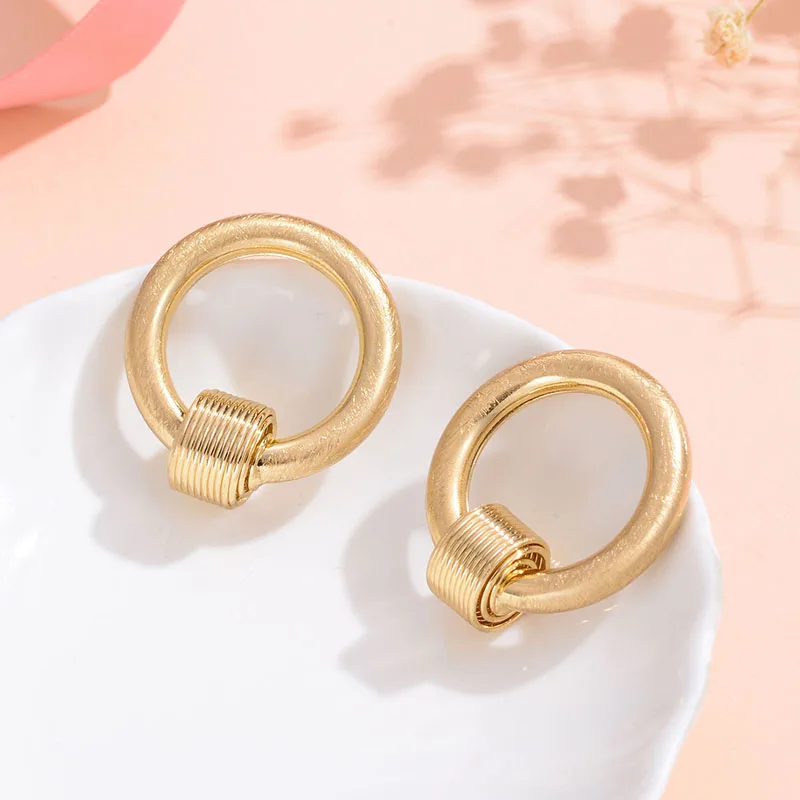 Женские серьги-гвоздики Shineland классические винтажные геометрические серьги