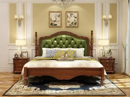 Классический стиль мебель для спальни набор постельного белья деревянный