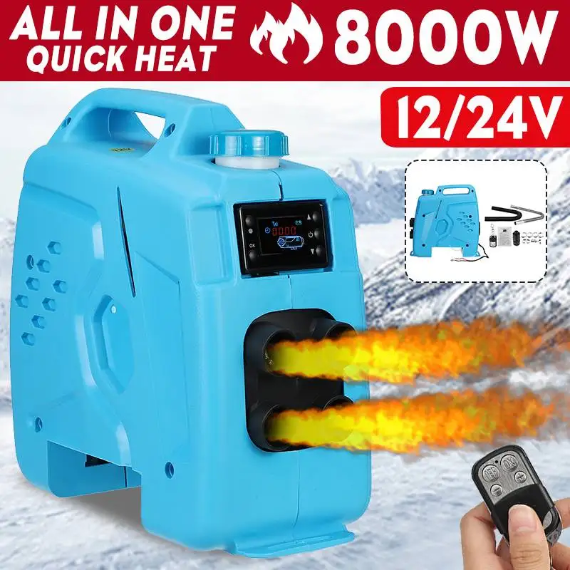 

BIG SALE 8KW 12V Car Heater All In One Air Parking Heater Diesel Heater With Remote Control LCD Monitor for Motorhome Truck