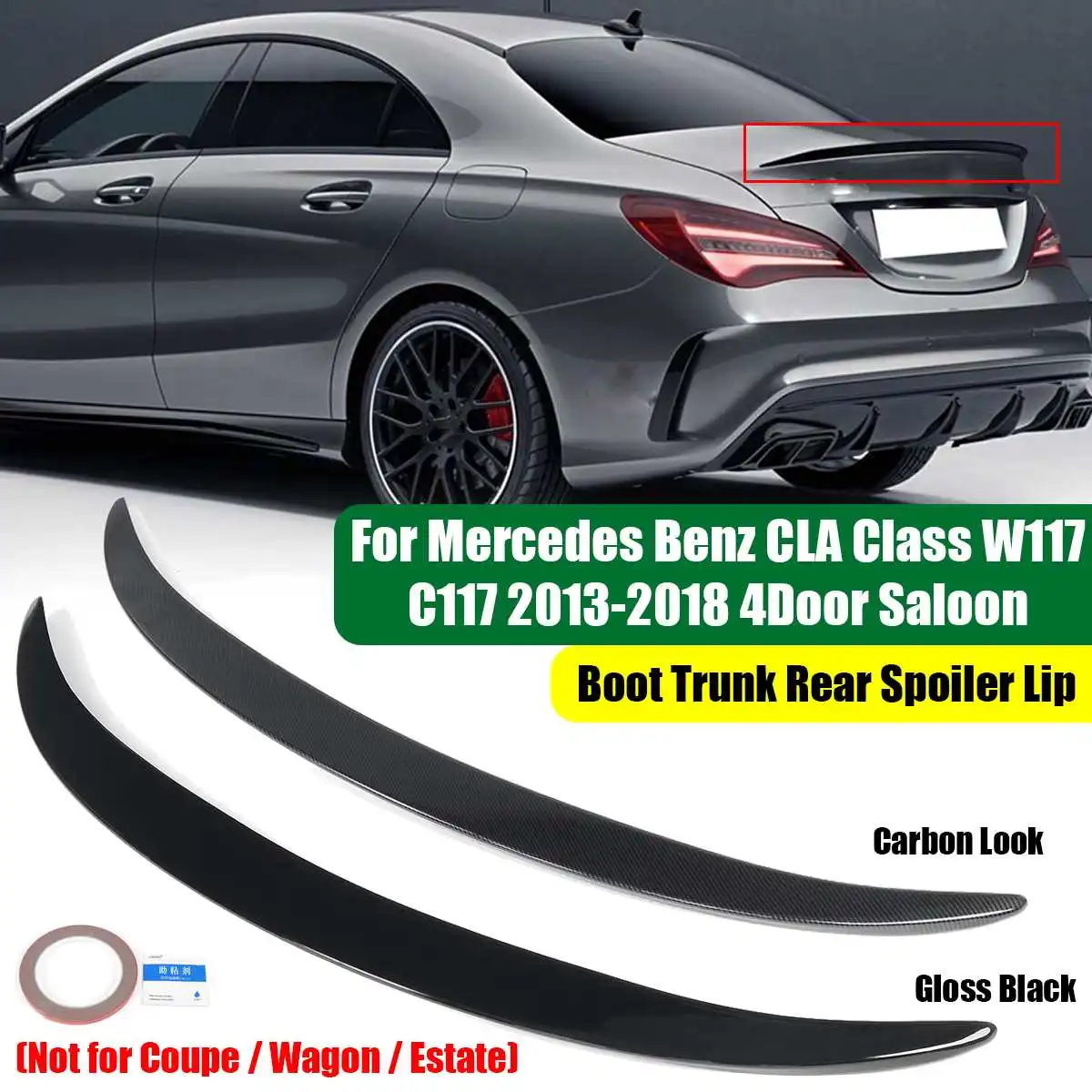 Задний спойлер C117 для Mercedes-Benz CLA Class W117 2013-2018 CLA45 Для AMG CLA180 CLA200 CLA220 250 заднее крыло