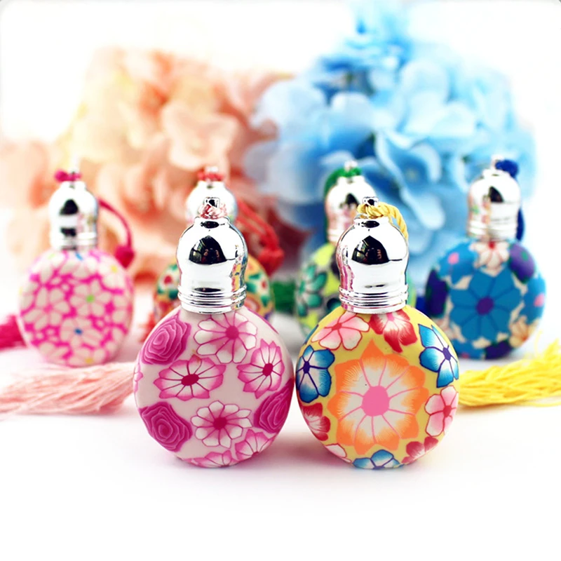 

1PC Colorful 10ml Perfume Bottles Refillable Thick Glass Essential Oil Bottle