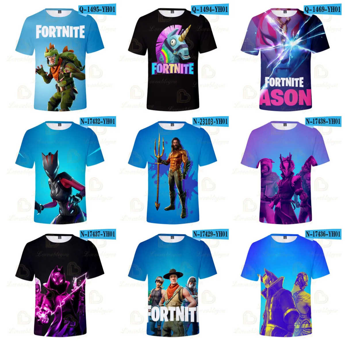 Детская футболка Fortnite с изображением победы героев 3d для мальчиков и девочек