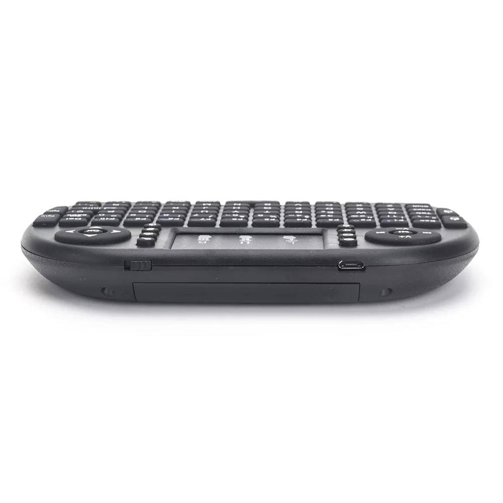I8 Мини клавиатура 2,4 ГГц Беспроводная клавиатура Air mouse Touchpad для Android tv BOX Мини ПК подсветка с русской английской клавиатурой