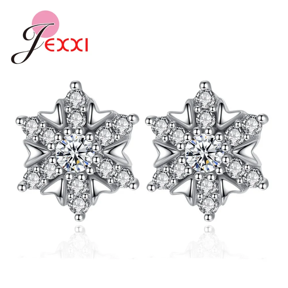 Серьги-гвоздики с розовым и прозрачным кубическим цирконием серьги в виде