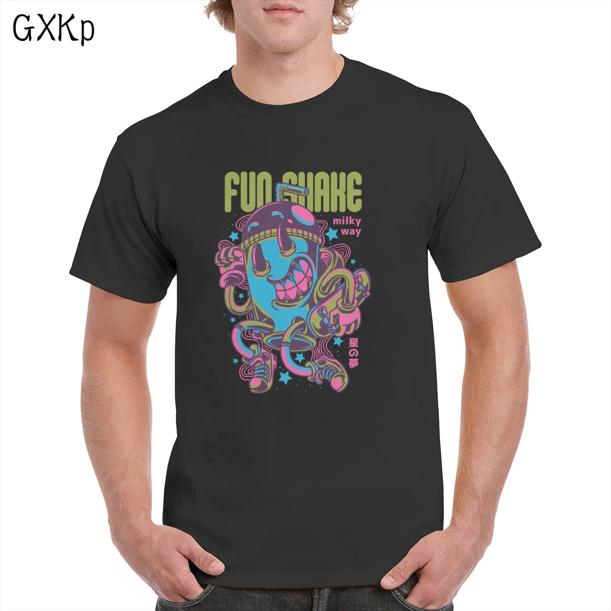 

Fun Shake t shirt Unisex Hip Hop T-shirt Rock Rap Punk style Graphics Tops 100% Cotton clothes Female/Man