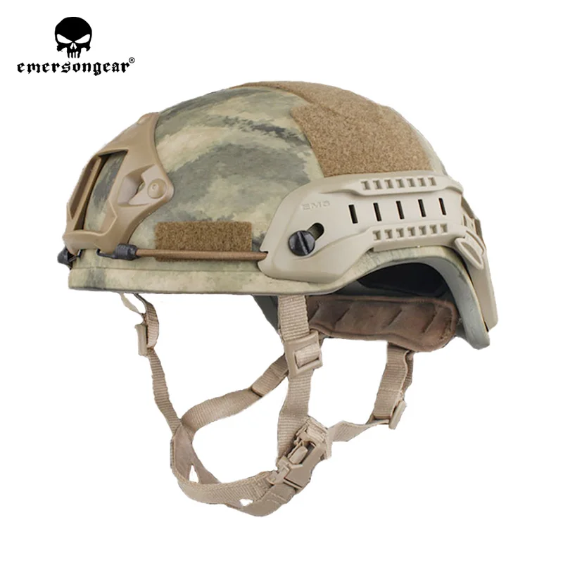 EM8979G AT Emersongear Emerson Тактический ACH MICH 2001 шлем для охоты средняя защищенность ABS TC 2001 шлем Advanced w NVG Shroud& Side Rail - Цвет: EM8979G AT