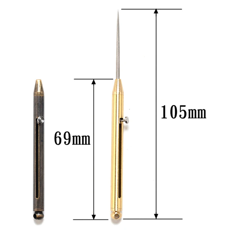 

Titanium Alloy Toothpick Holder Spring Outdoor Camping Tool Portable Multifunction Fruit Fork Toothpick