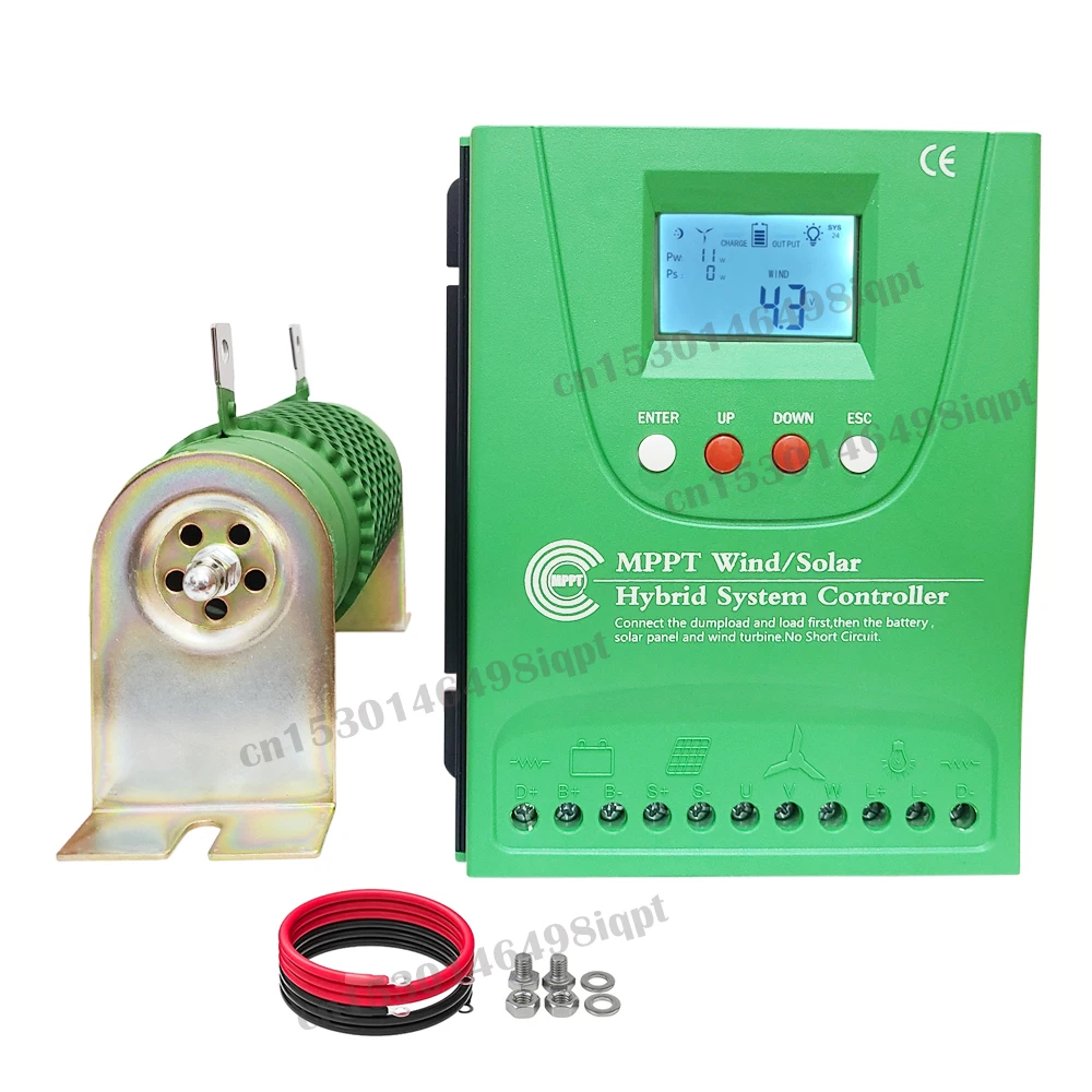 

Гибридный солнечный ветровой генератор 12 В, 24 В, 48 В, 2800 Вт MPPT для зарядки от солнечной энергии, ветрогенератор PV для Lifepo4, литтийный гелевый с...