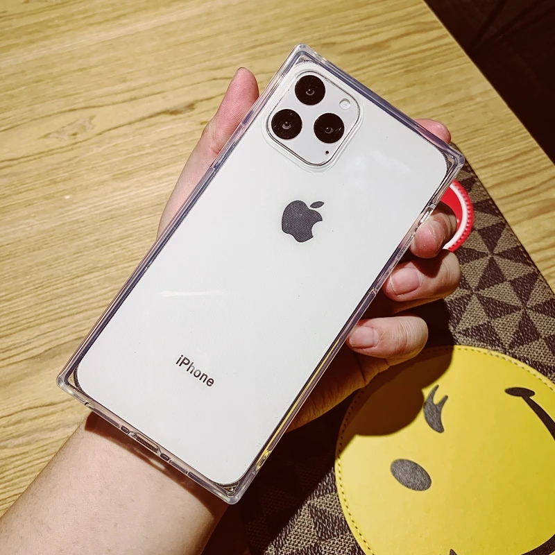 Флуоресцентный яркий неоновый цвет квадратный прозрачный мягкий силиконовый