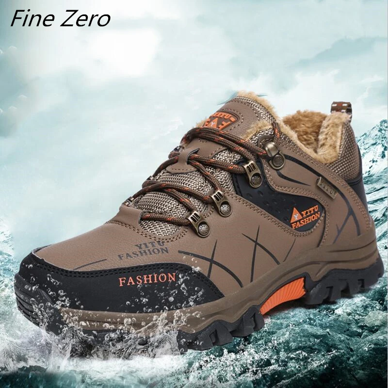 Брендовые мужские осенне-зимние теплые ботинки супер высококачественные