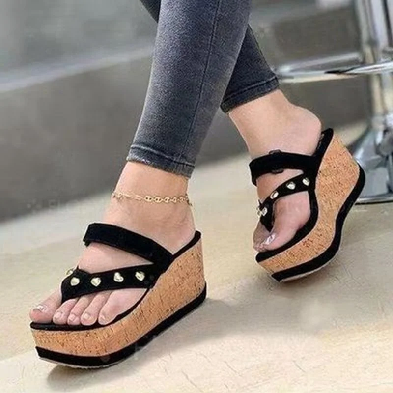 

Summer Women Sandals British Fashion Flip Flops Cork Trend Men Women Flip Flops Outdoor Slippers 2021 Trend shoes sandals women