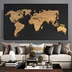 Скандинавская карта мира, картина для декора гостиной, винтажная 3D текстура, Карта мира, Картина на холсте, печатный плакат, Настенная картина, Современная