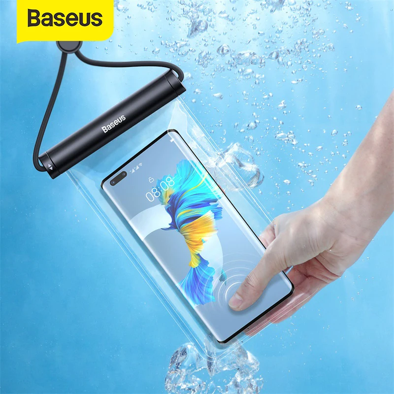 

Водонепроницаемый универсальный чехол для телефона Baseus для дайвинга, плавания, мобильный телефон, чехол для телефона