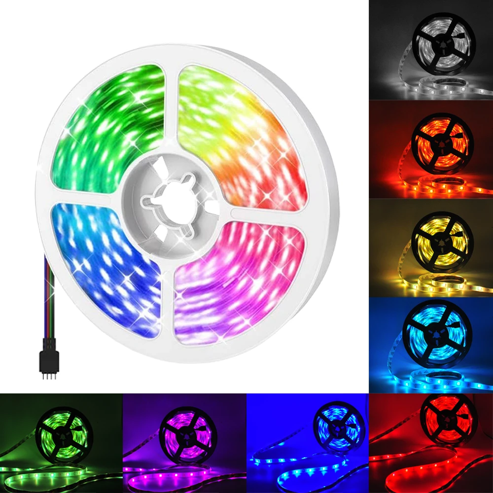 

Bluetooth LED Strips Lights RGB 5050 SMD 2835 Waterproof Flexible Tape Diode DC12V 5M 10M 15M 20M Halloween Decoration Luces Led