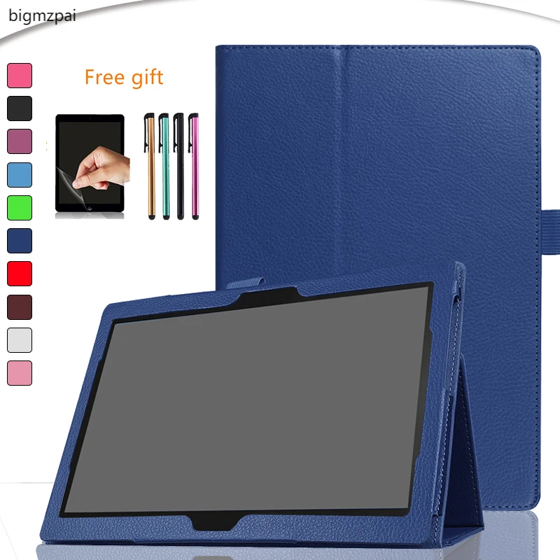 

Case for Lenovo TAB 4 10 TB-X304F X304N X304L Folding Stand Cover PU Leather Case for Lenovo Tab4 10 plus Tablet Case+film+pen