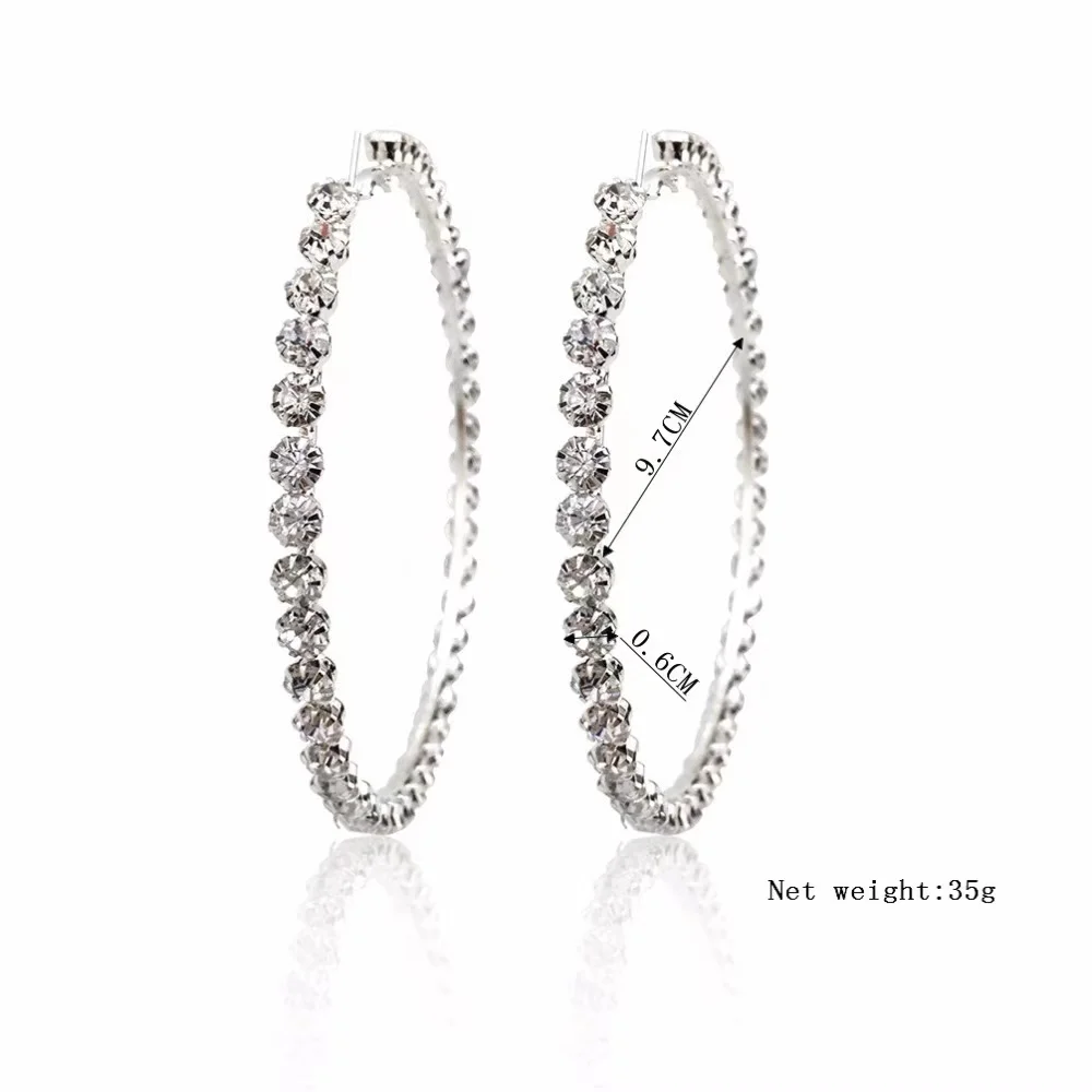 

Bling Name Hoop Earring Customized Bling Name Earrings Custom Bling Hoop