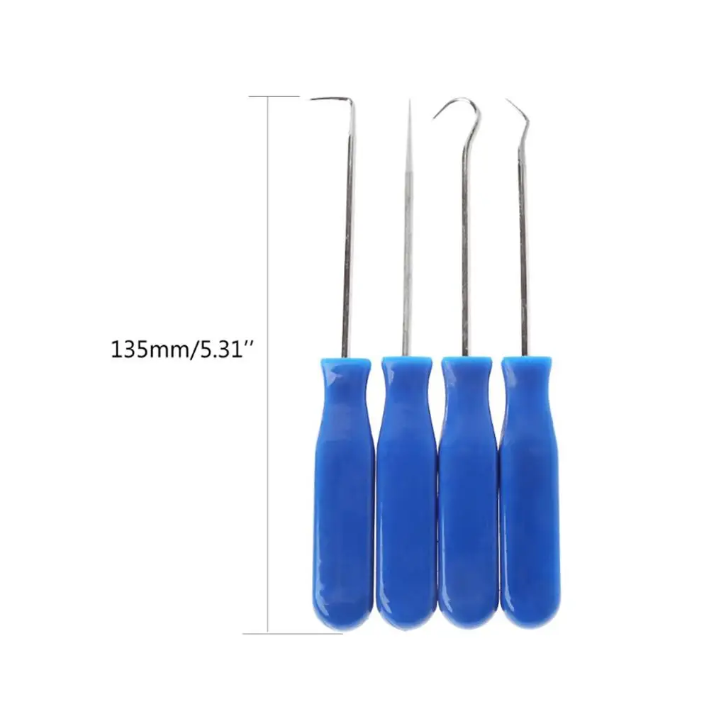 4Pcs 135mm Car Oil Seal Screwdrivers Set Hooks Tools O-Ring Gasket Puller Remover Auto Vehicle Pick tool accessories - купить по
