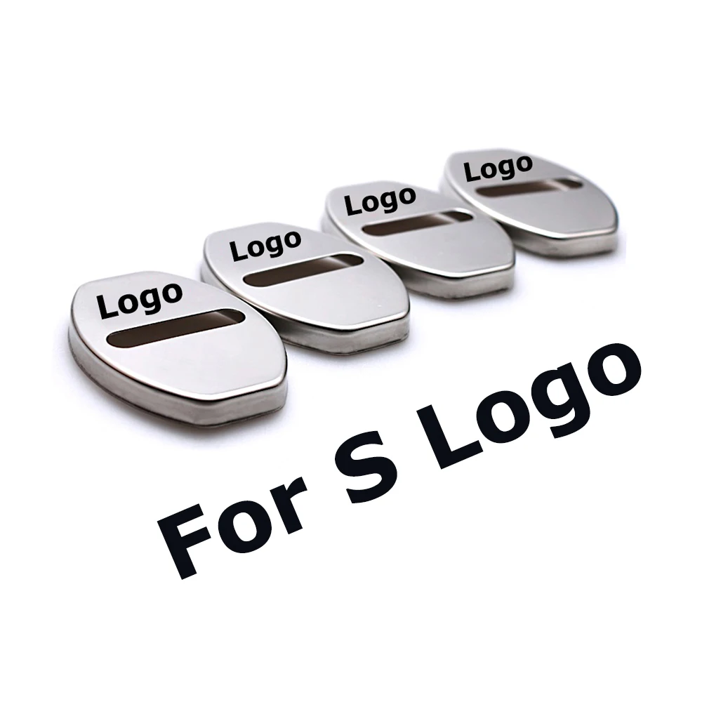 Для Audi с логотипом автомобиля дверные замки Защитная крышка для A1 A3 A4 A5 A6 A8 Q3 TT B5 B6