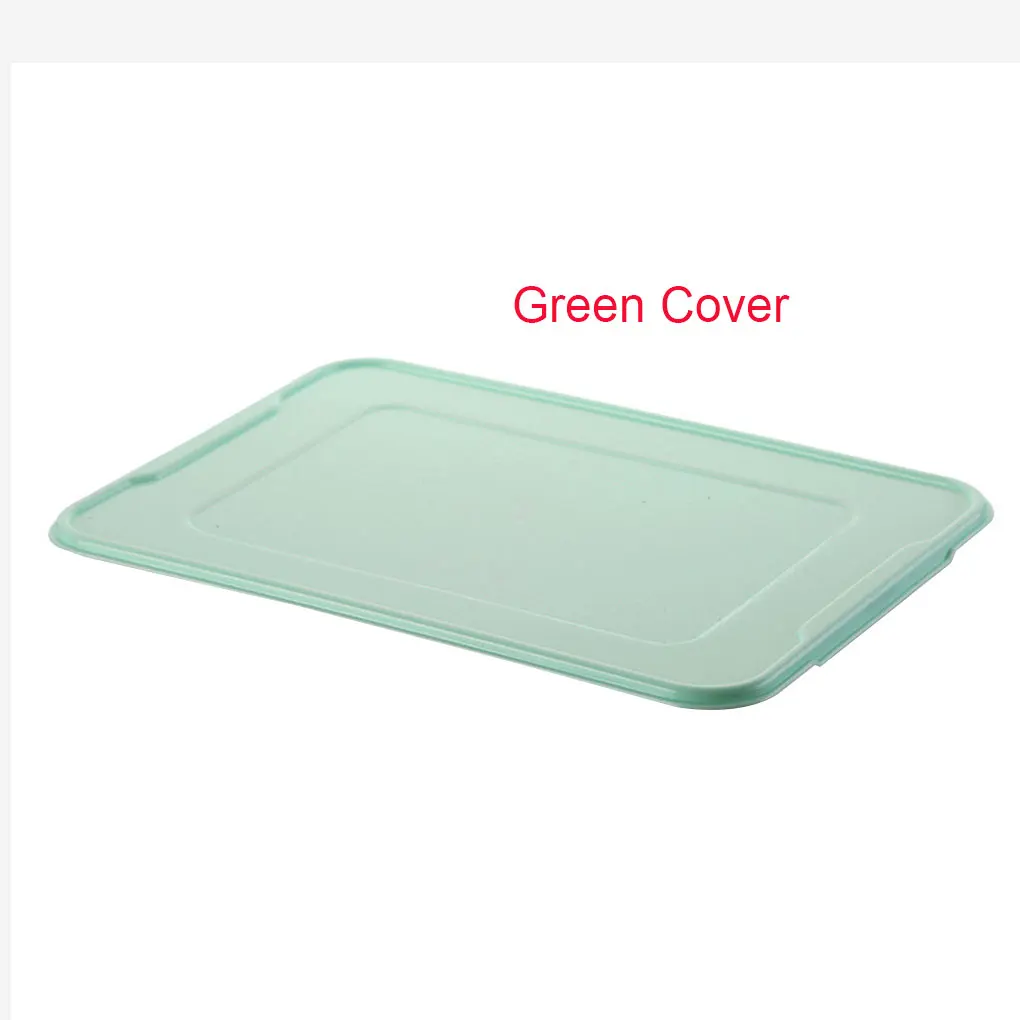 green cover Кухонный Контейнер для пищевых продуктов пластиковая для вареников коробка для хранения прозрачный холодильник контейнер держатель - Цвет: green cover