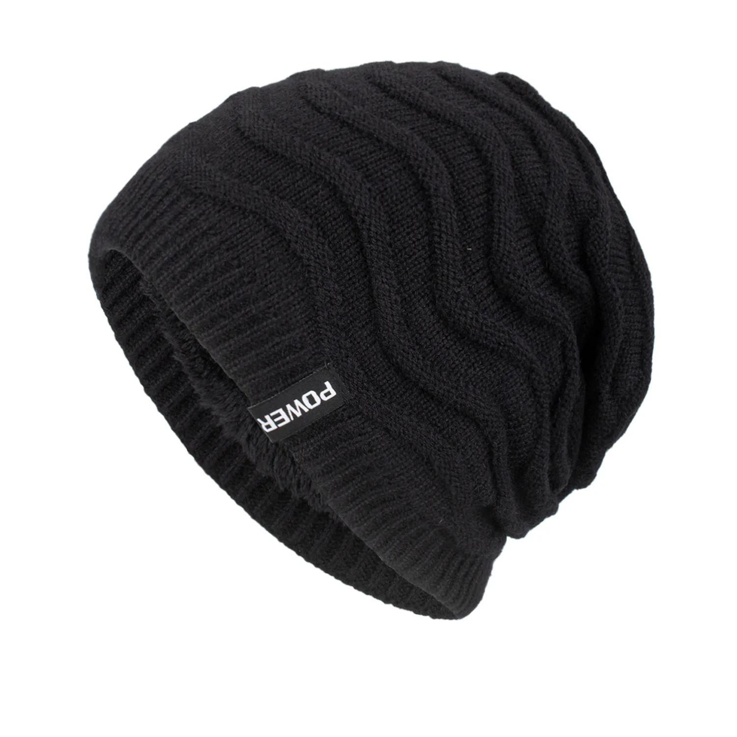 

Hat Korean Style Fashionable Knitted Woolen Cap Winter Fleece-Lined Warm Head Men's Outdoor Hat beanie Cotton Unisex