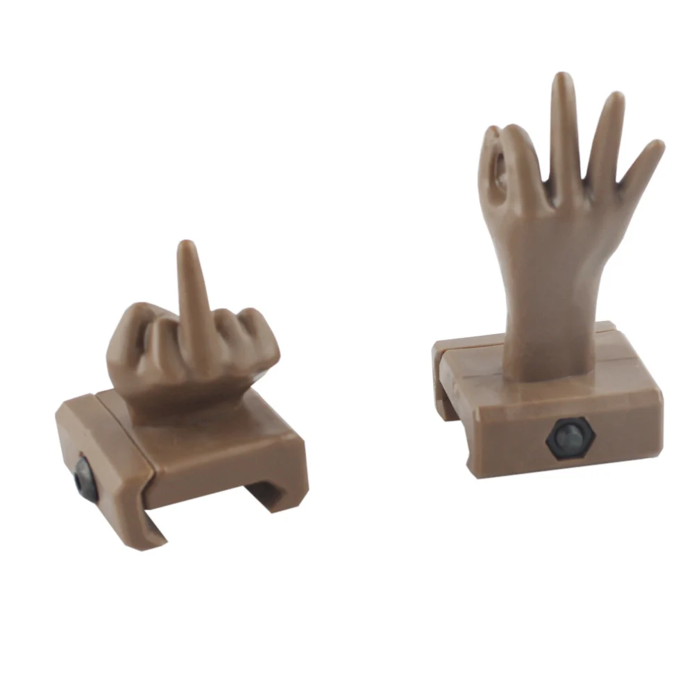VULPO New Style 4Pcs/Set Finger Thumb Sight Airsoft Plastic For 20mm Rail Hunting Scope |